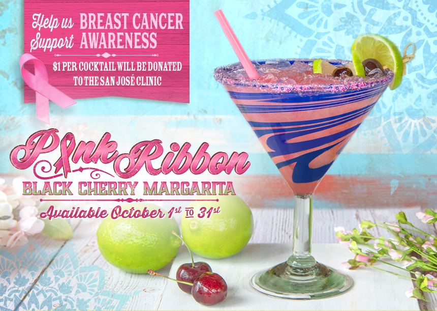 Pink Ribbon Margarita for Breast Cancer Awareness