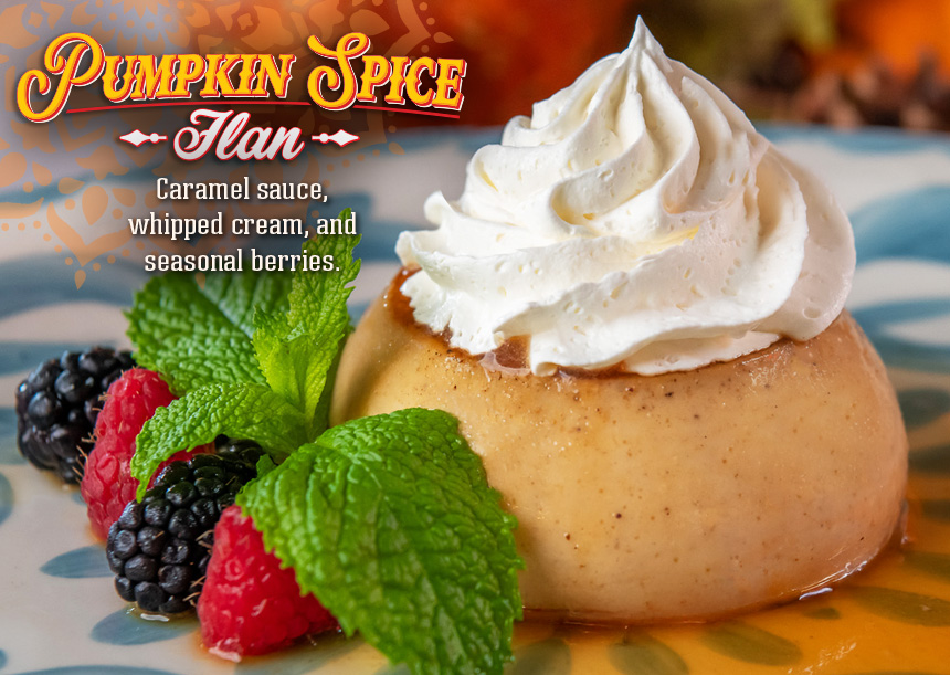 Lupe Tortilla's Pumpkin Spice Flan
