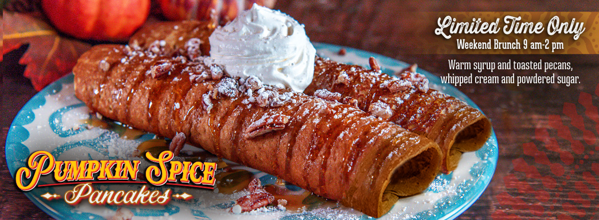 Pumpkin Spice Pancakes are available at Lupe Tortilla
